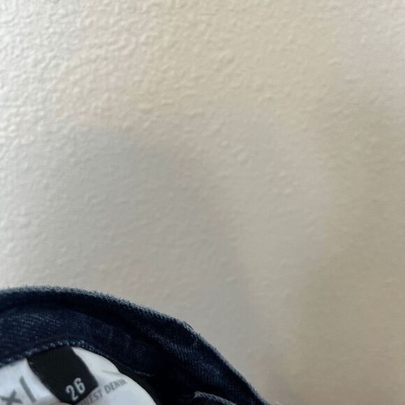 3x1 Lima Blue Denim Fringed Straight Leg Crop Cropped Jeans Women's Size 26 - Picture 7 of 9